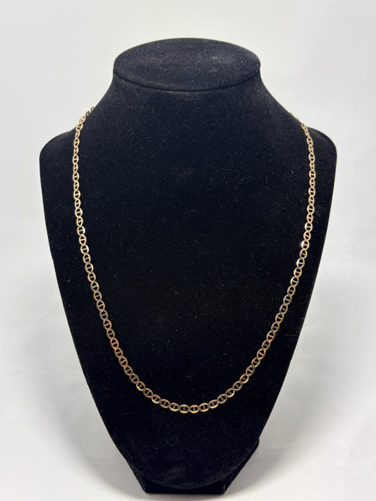 14K Solid Gold Mariner Chain | 28” | 6.7g
